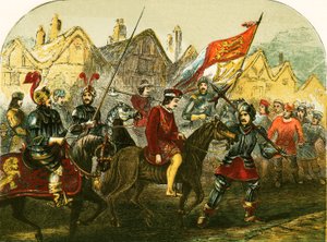 Richard II Londra sokaklarında geçit töreni yaptı by English School