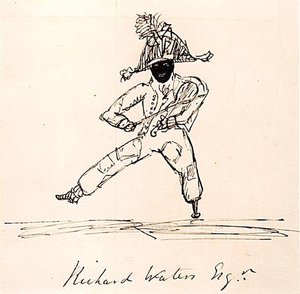 Richard Waters Av., c.1815 (kağıt üzerine kalem ve mürekkep) by English School