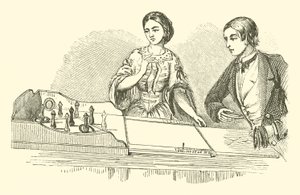 Ringolette veya Salon Quoits (gravür) by English School