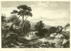 Massa yakınlarındaki yol, Capri manzarası by English School