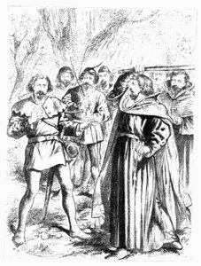 Robin Hood ve Kral I. Richard (1157-99) by English School