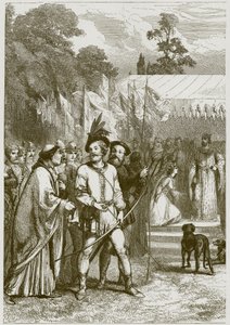 Robin Hood ve Kraliçe Katherine by English School