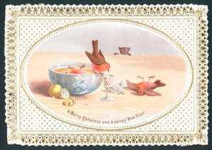 Robins çok fazla içki içiyor, Noel Kartı by English School