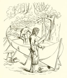 Robinson Crusoe teknesini yapıyor by English School