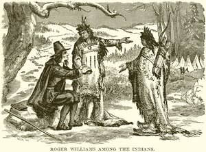 Kızılderililer arasında Roger Williams by English School