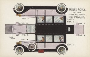 Rolls Royce Cut Out (renkli taş) by English School