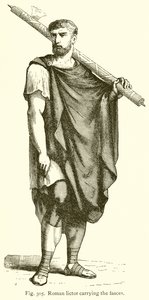 Fasces taşıyan Romalı Lictor by English School