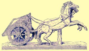 Romalı yarış arabası, Edward Ollier tarafından yayınlanan Cassells Illustrated Universal History