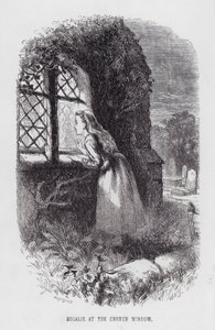 Rosalie Kilise Penceresinde (gravür) by English School