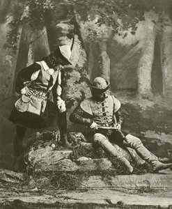 Rosalind ve Orlando (gravür) by English School