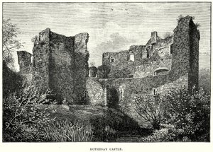 Rothesay Kalesi (gravür) by English School