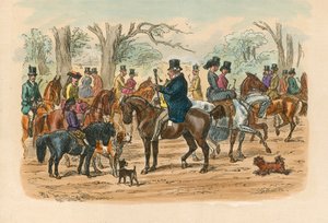 Rotten Row, Hyde Park, Londra by English School