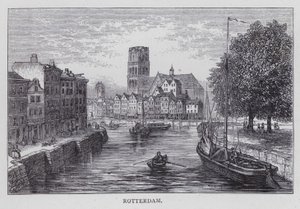 Rotterdam (gravür) by English School