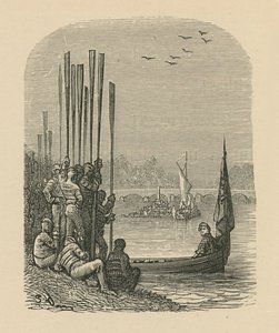 Nehir kıyısında rahatlatıcı kürekçiler by English School