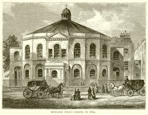 1814 yılında Rowland Hills Şapeli by English School
