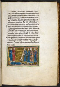 Kraliyet 12 F.XIII, f.33 Köpek bir katili teşhis ediyor.  , Bestiary