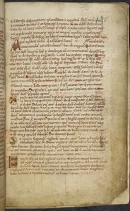 Royal 13. A.XI, f.5 İlk ve kenar çizimleri, Computus, Auxerre Yardımcısı (parşömen); by English School