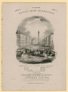 İrlanda Kraliyet Quadrilles (gravür) by English School