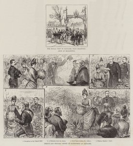 Saltaire Kraliyet Ziyareti (gravür) by English School