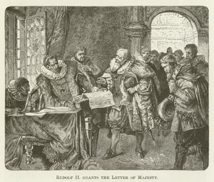 Rudolf II Majesteleri Mektubu verir by English School