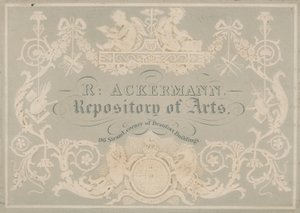 Rudolph Ackermann, Ticari Kart, kabartmalı Dobbs by English School