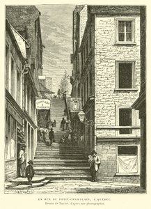 Rue du Petit-Champlain, Quebec City, Kanada by English School