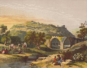 Samiriye Harabeleri (renkli taş baskı) by English School