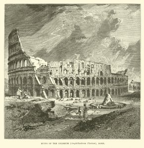 Kolezyum, Amphitheatrum Flavium, Roma Harabeleri by English School