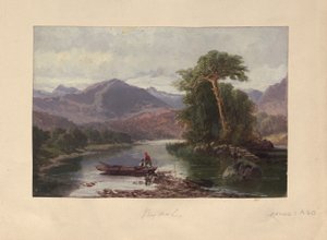 Rydal Suyu (kağıt üzeri yağlı) by English School