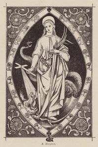 S Margaret (gravür) by English School
