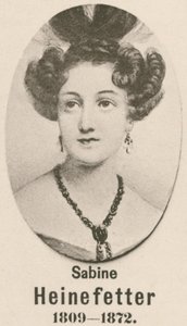 Sabine Heinefetter (gravür) by English School