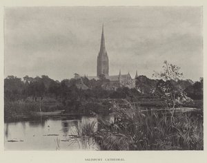 Salisbury Katedrali (gravür) by English School