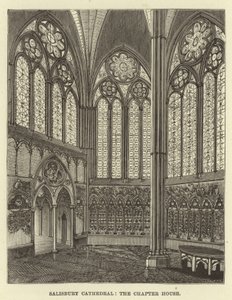 Salisbury Katedrali, bölüm evi by English School