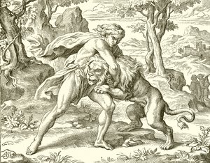 Samson ve aslan by English School