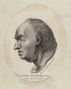 Samuel Johnson, İngiliz yazar ve sözlük yazarı (gravür) by English School