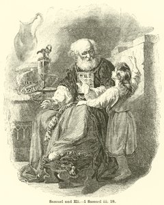 Samuel ve Eli, 1 Samuel, iii, 18 by English School