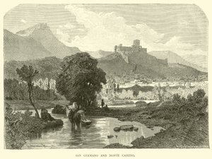 San Germano ve Monte Cassino by English School