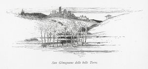 San Gimignano delle belle Torre (lito) by English School