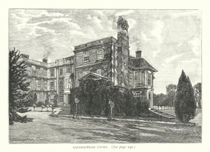 Sanderstead Mahkemesi (gravür) by English School