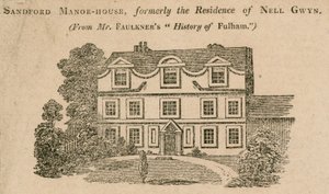 Sandford Manor House, Fulham, Londra, eskiden Nell Gwynne