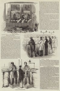 Genel Postanede Cumartesi Gecesi, Gazete Dairesi (gravür) by English School