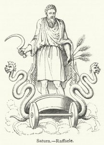 Satürn (gravür) by English School