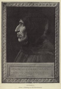 Savonarola (gravür) by English School