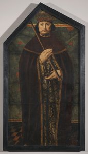 Saxon King, c.1515 (meşe paneller üzerinde yağ) by English School