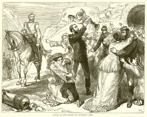 Lucknow Rölyefi Sahnesi, 1858 by English School