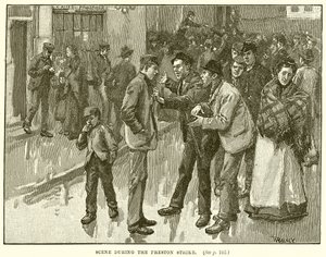 Preston Strike sırasında sahne by English School