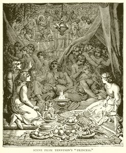 Tennysons Prensesi'nden bir sahne by English School