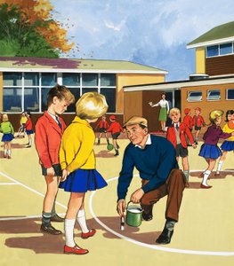 Okul bekçisi ve tuhaf işler adamı by English School