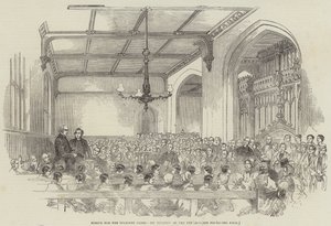 Yoksul Körler Okulu, Öğrencilerin Muayenesi (gravür) by English School
