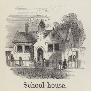 Okul binası (gravür) by English School